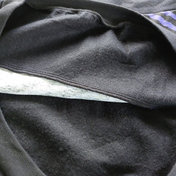 Vintage 90s Sun Sations Sport Wear Snow Pro Team Black Purple Sweatshirt XL - Picture 13 of 13